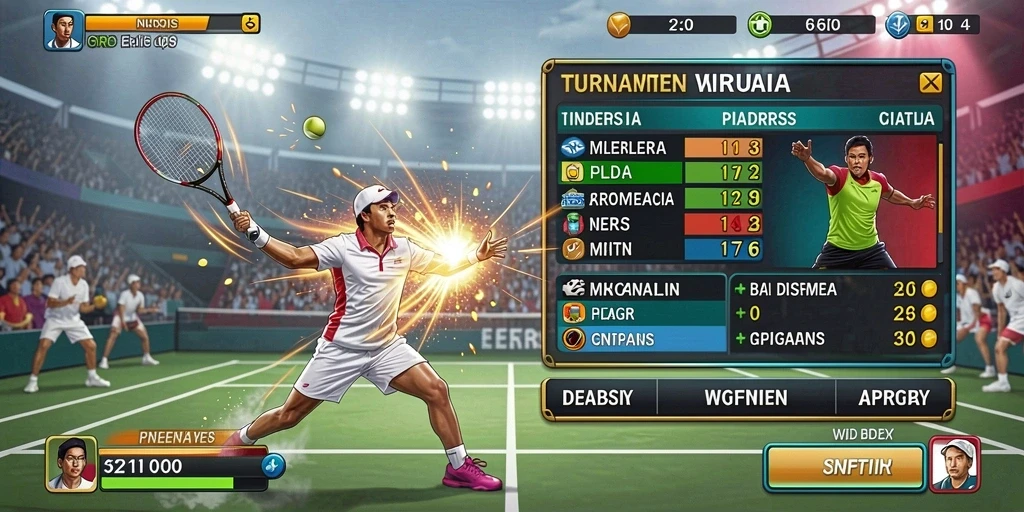 Pemandangan indah dalam game yang memikat.