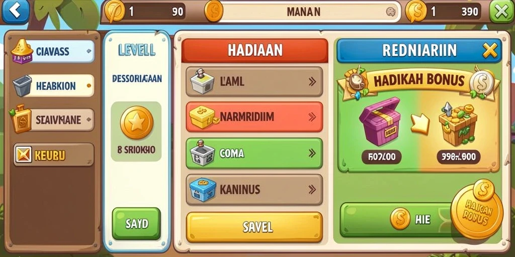 Leaderboard untuk melihat peringkat pemain.