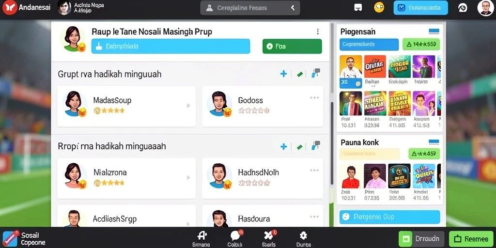 Fitur interaksi sosial yang memperkaya pengalaman bermain.
