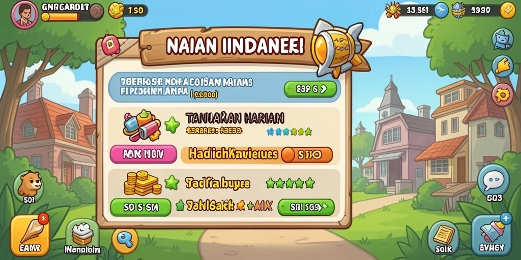 Screenshot menampilkan fitur bonus yang menguntungkan.